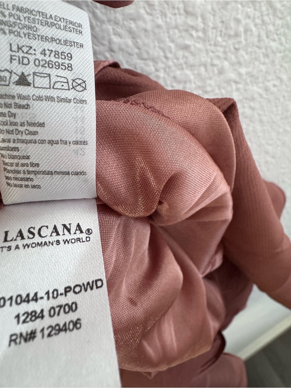 Lascana Satin Midi Dress Tie-Waist Spaghetti-Strap Slip Wrap 10 NWT - Picture 11 of 15